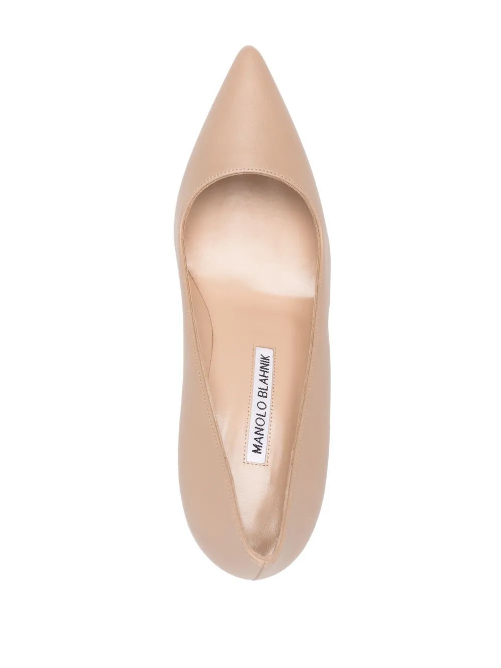 Туфли-лодочки Tora 70 мм из кожи Manolo Blahnik, коричневый — фото 4