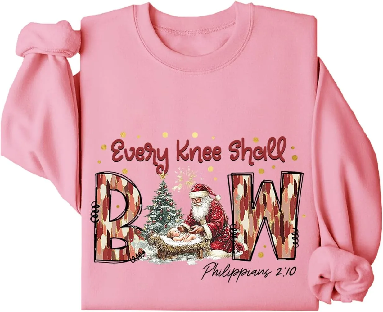 

Свитшот с принтом Every Knee Shall Bow Niaday