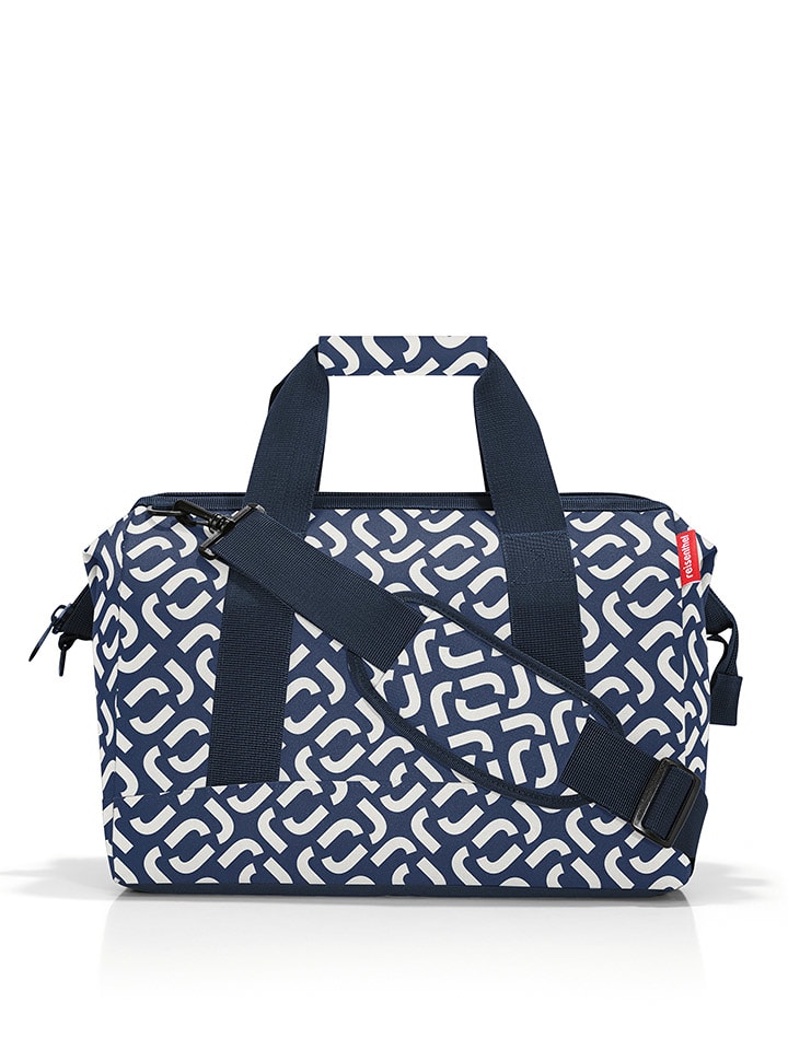 

Reisenthel Сумка Weekender "Allrounder M" темно-синего/белого цвета - (Ш)40 x (В)33,5 x (Г)24 см