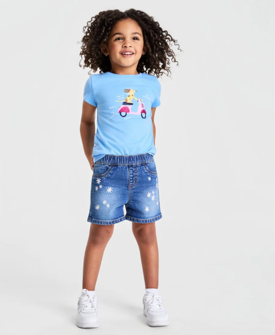 Детские шорты Daisy Pull-On Shorts для девочек 12 месяцев - 5 лет Epic Threads, Flora Wash