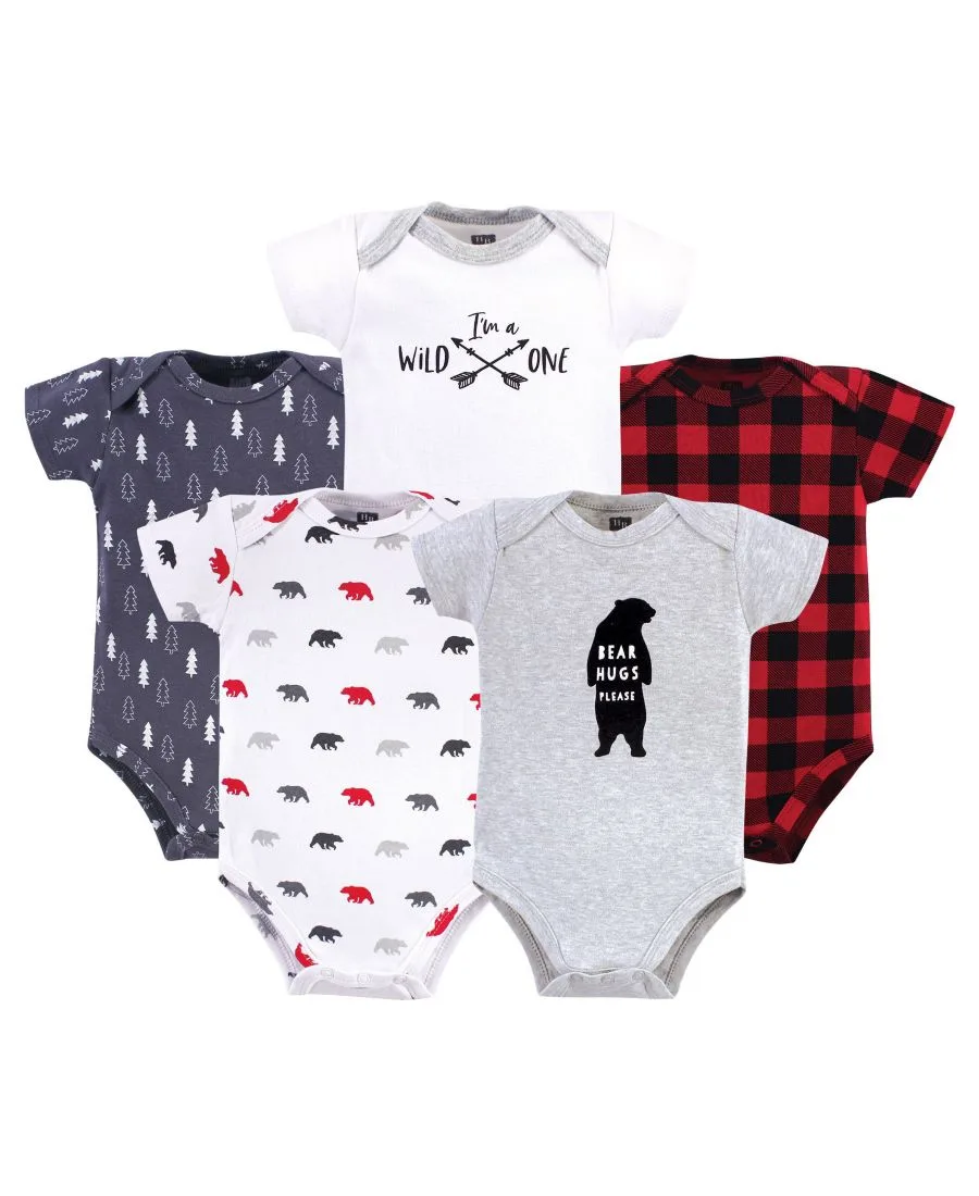 Комплект из пяти хлопковых комбинезонов-боди Hudson Baby, Baby Bear
