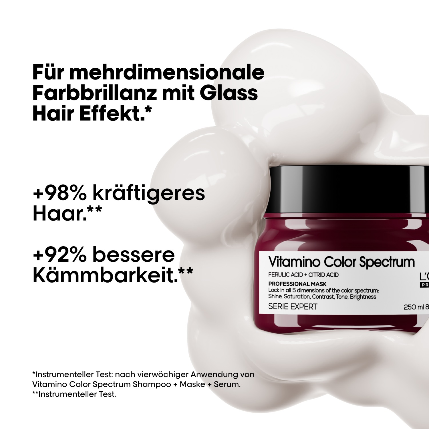 Маска для волос serie expert vitamino color spectrum L Oreal Professionnel Paris, объем 250 мл — фото 2