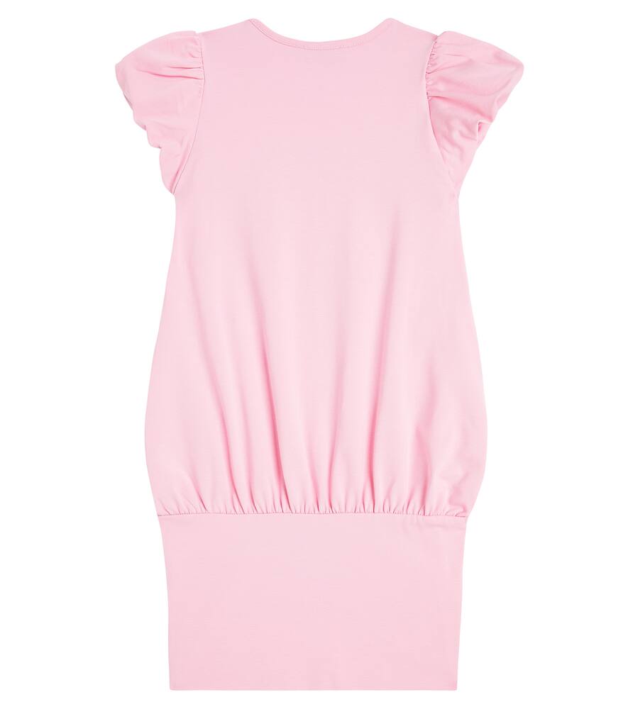 Барби платье с декором из хлопковой смеси Monnalisa, Pink — фото 4