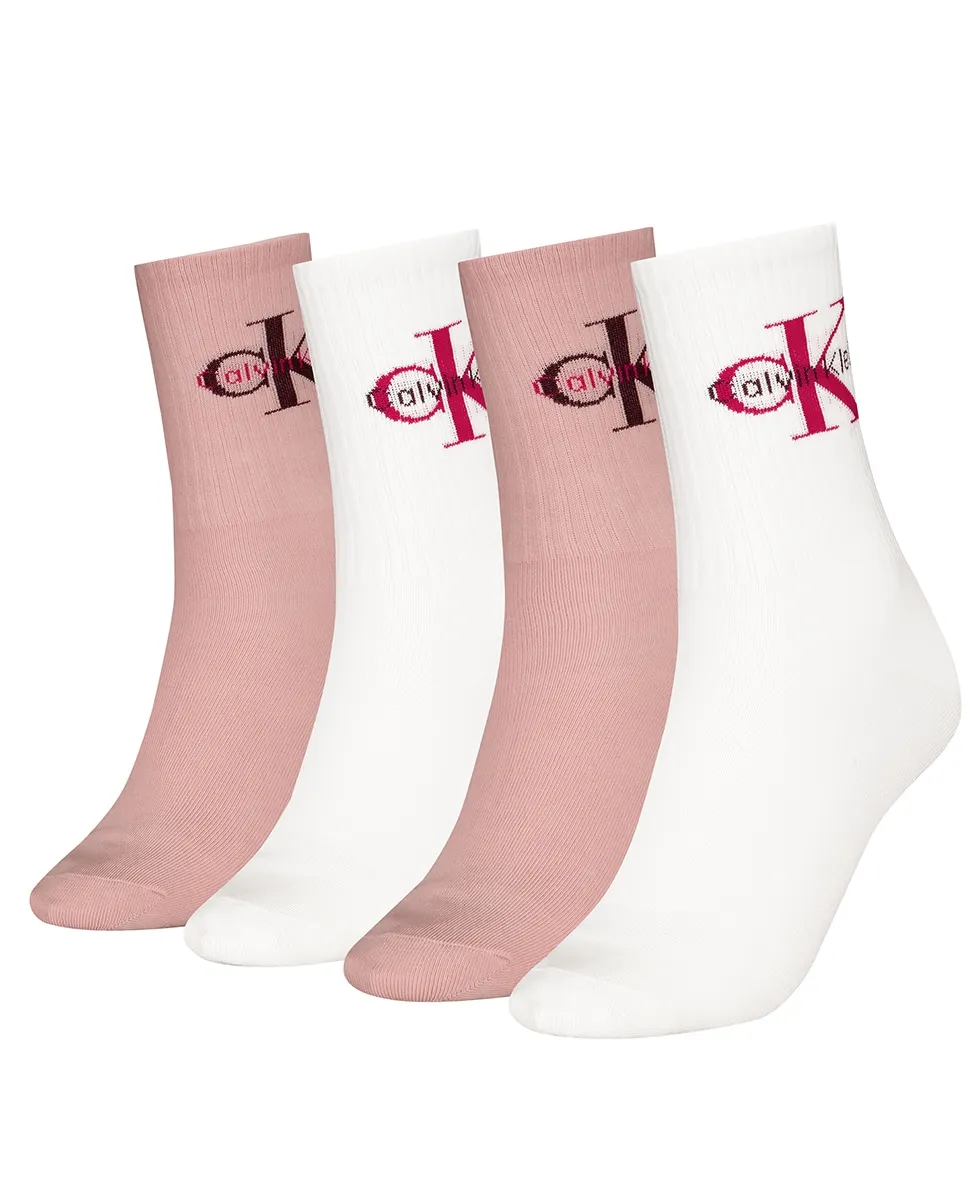 

Женские носки средней длины (подарочная упаковка из 4 штук) Calvin Klein, лососевый