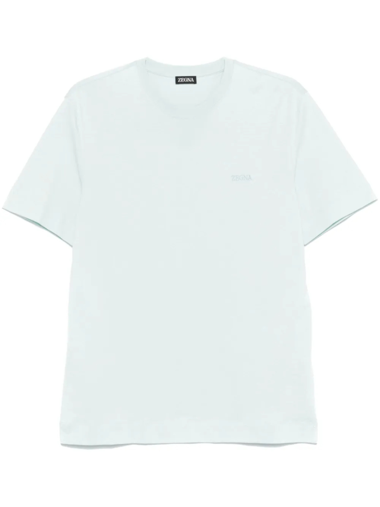 

Футболка Zegna logo-embroidered, синий
