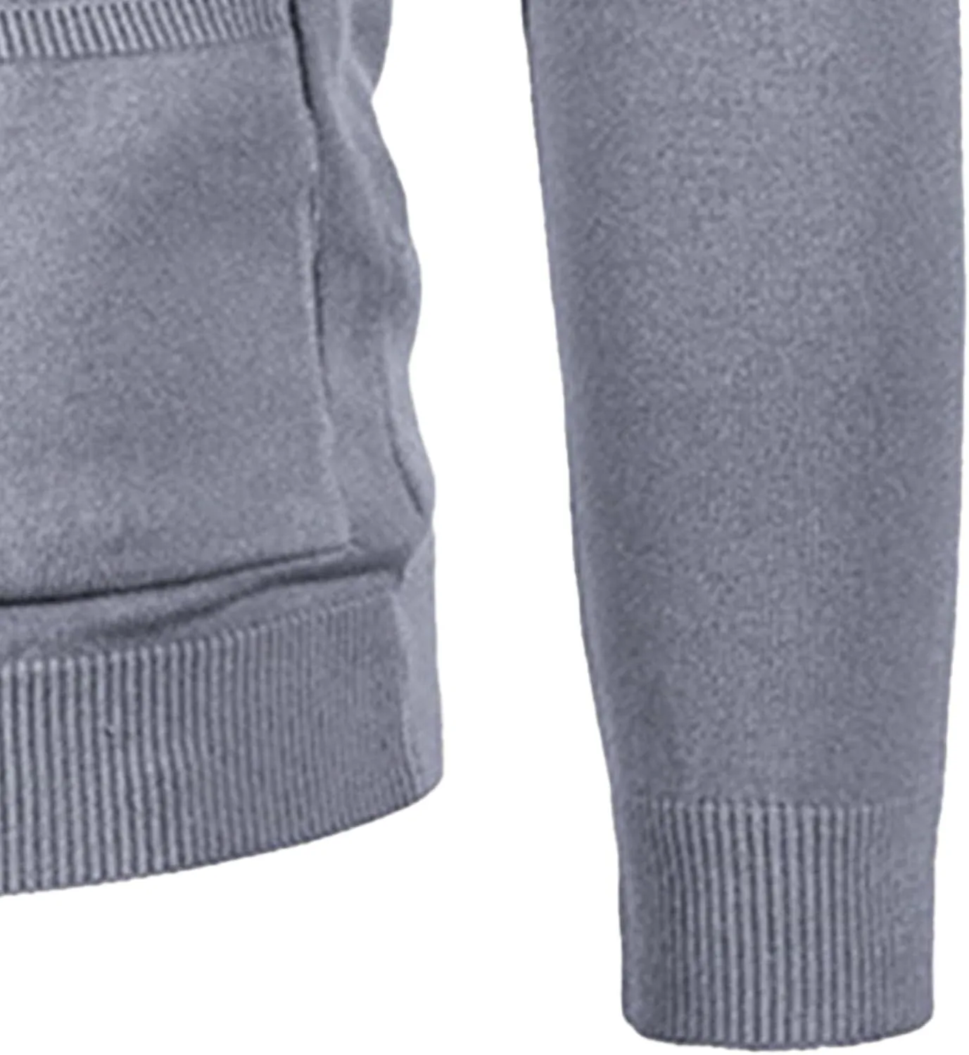 Мужской кардиган из шерстяной смеси с V-образным вырезом Slim Fit — фото 3