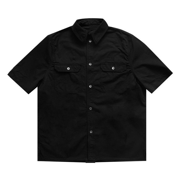 

Рубашка Willy Chavarria Short-Sleeve Corcoran Work Shirt, Black