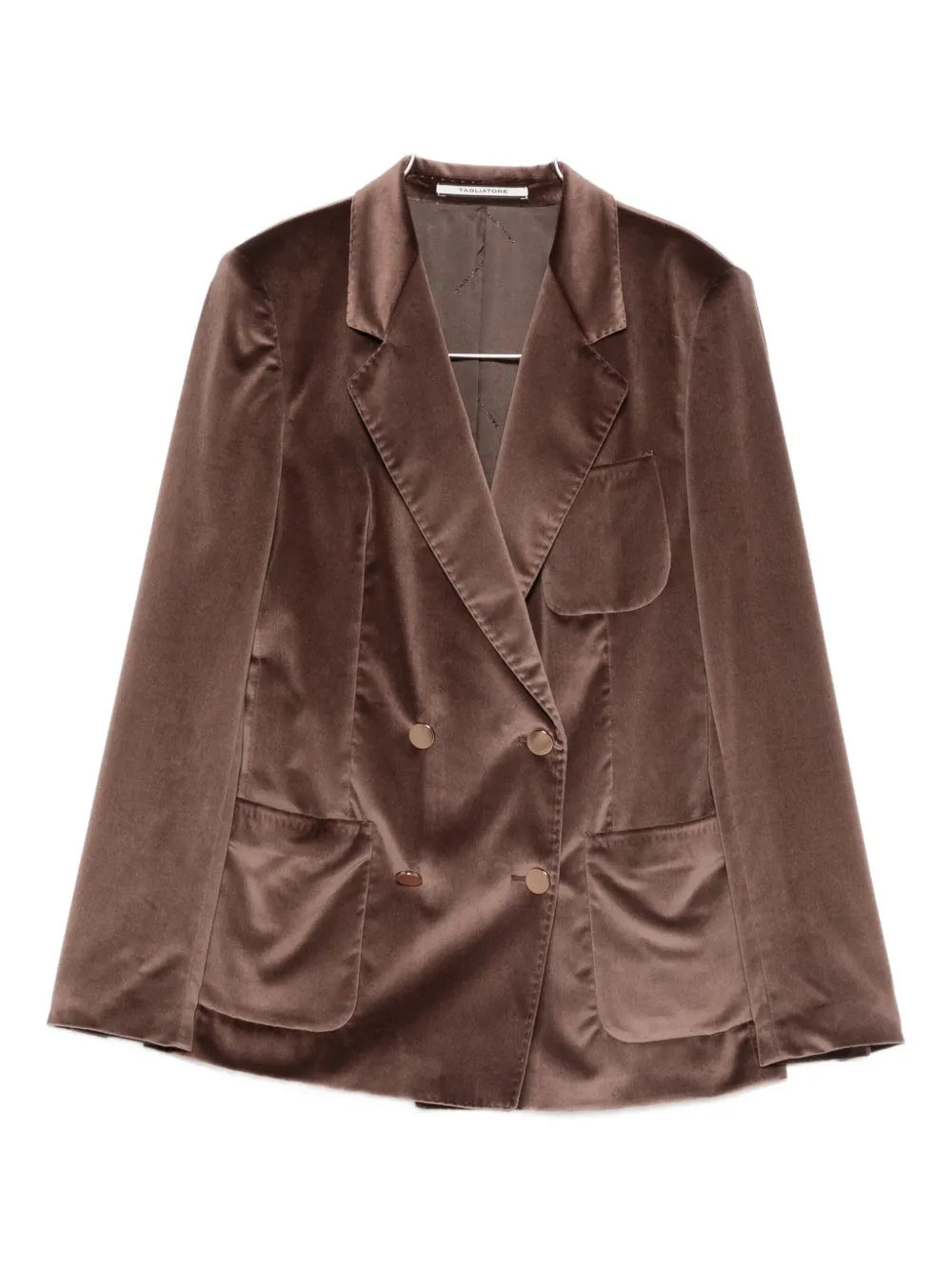 

Двубортный велюровый пиджак TAGLIATORE, коричневый