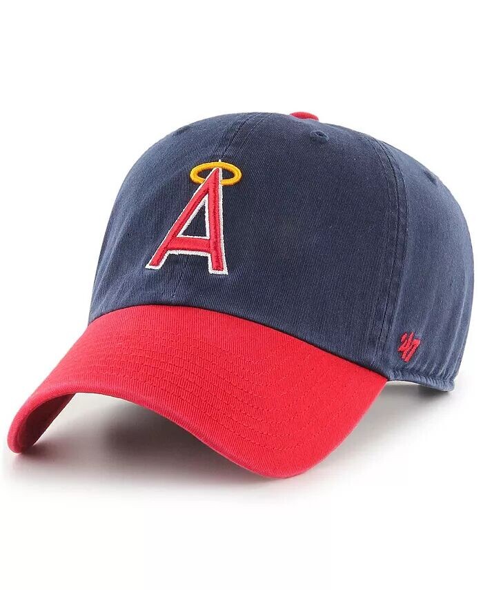 

Мужская темно-синяя регулируемая шляпа California Angels 1997 Halo Logo Cooperstown Collection Clean Up '47 Brand, синий