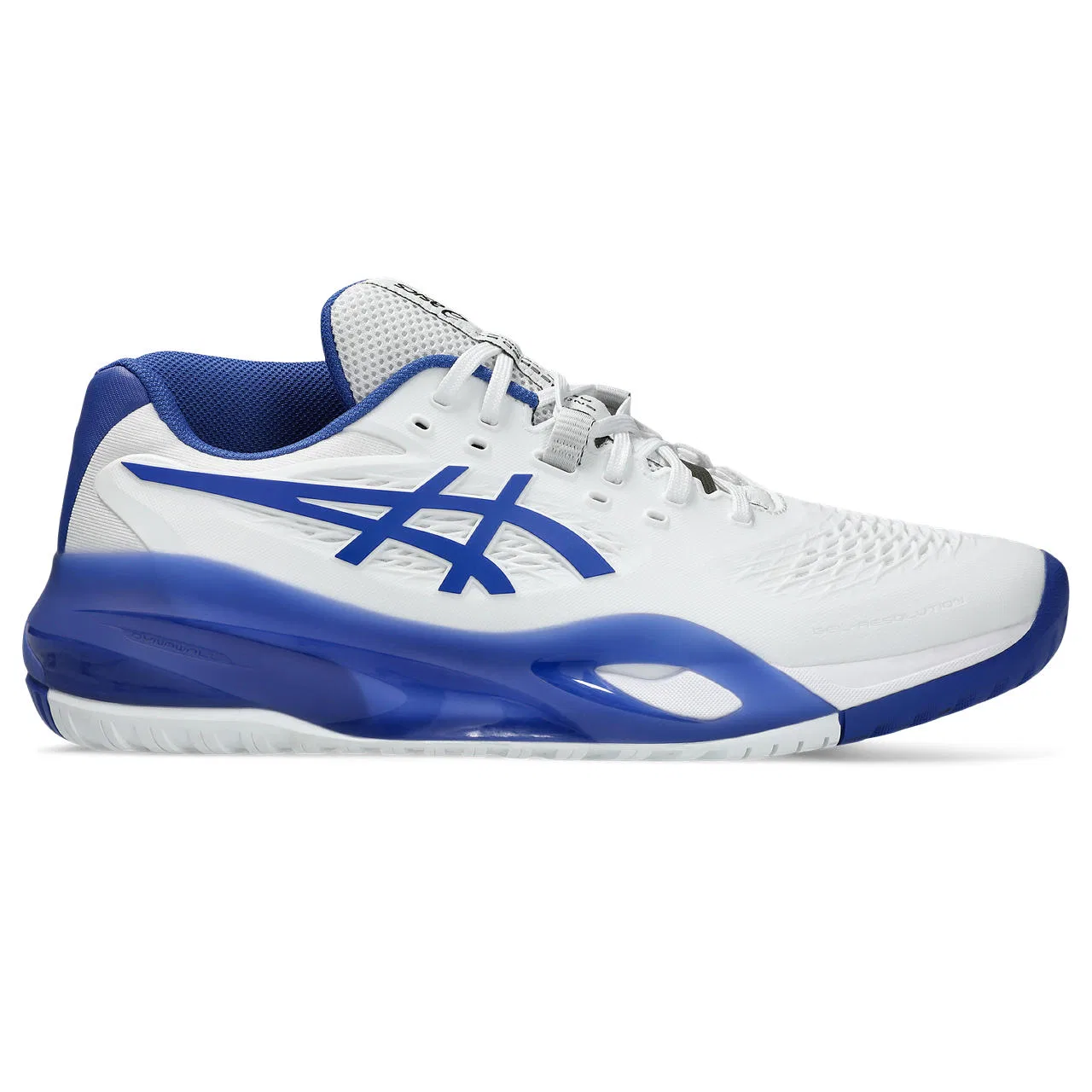 Мужские кроссовки для тенниса «GEL-Resolution 10» от ASICS, White/Dark Cobalt — фото 2