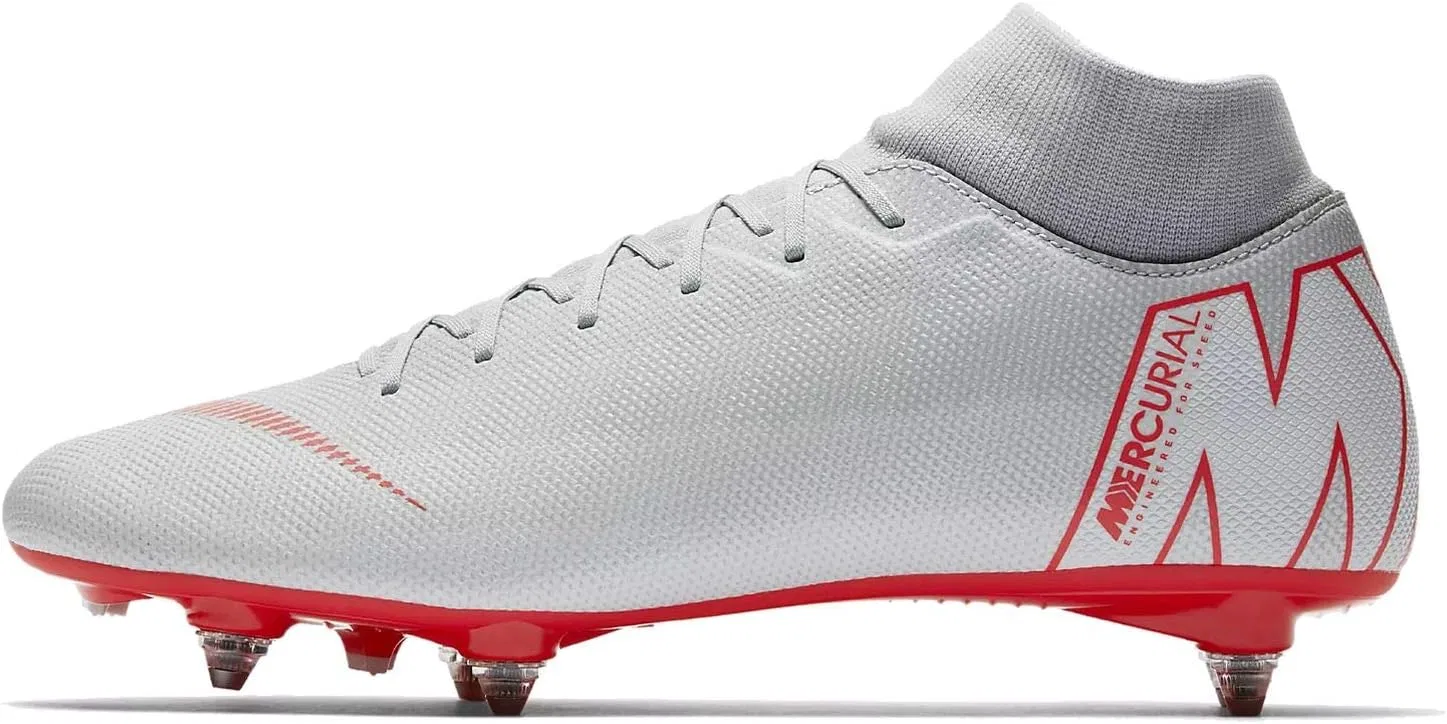 Мужские кроссовки Nike Mercurial Superfly Vi Academy SG-Pro, Multicoloured Wolf Grey Lt Crimson Pure Platinum 001