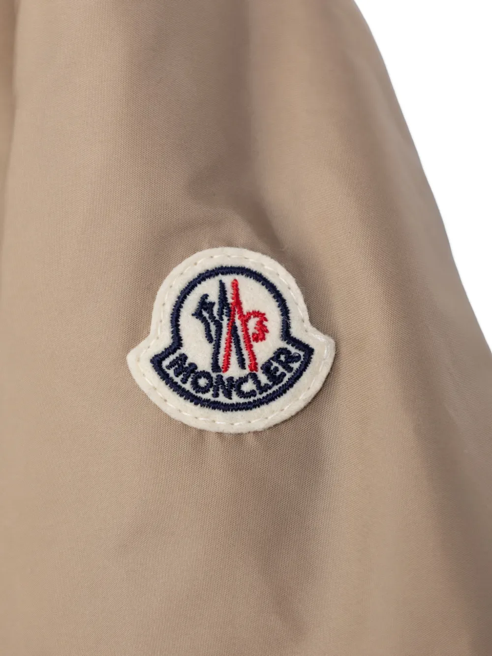 Куртка с нашивкой-логотипом Moncler Enfant, бежевый — фото 3