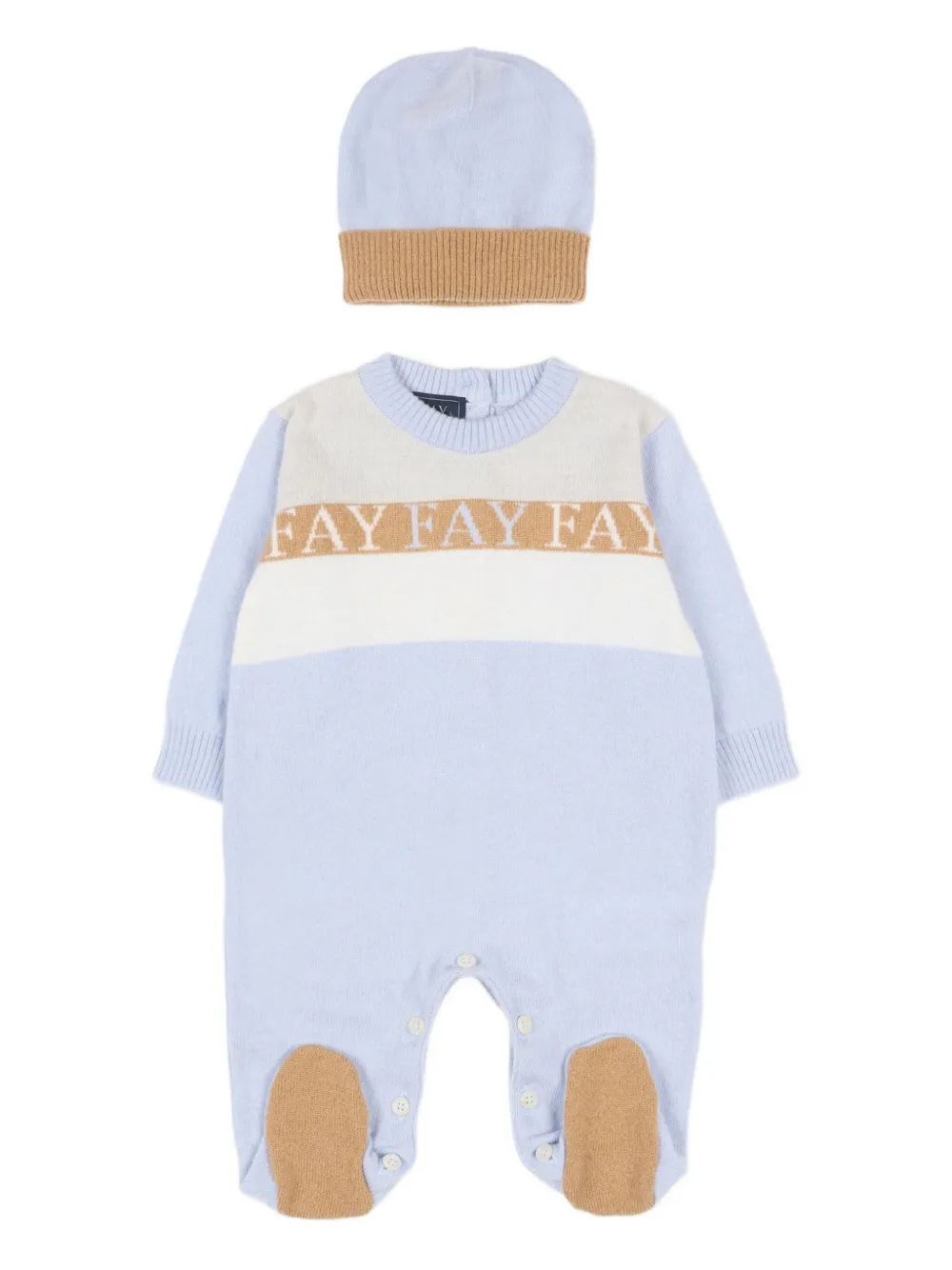 

Комплект из двух предметов на пуговицах Fay Kids, синий