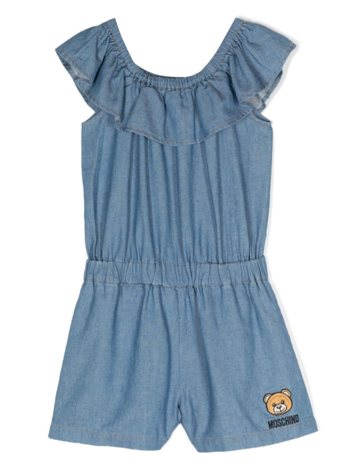 

Moschino Kids ромпер с вышивкой Teddy Bear, синий