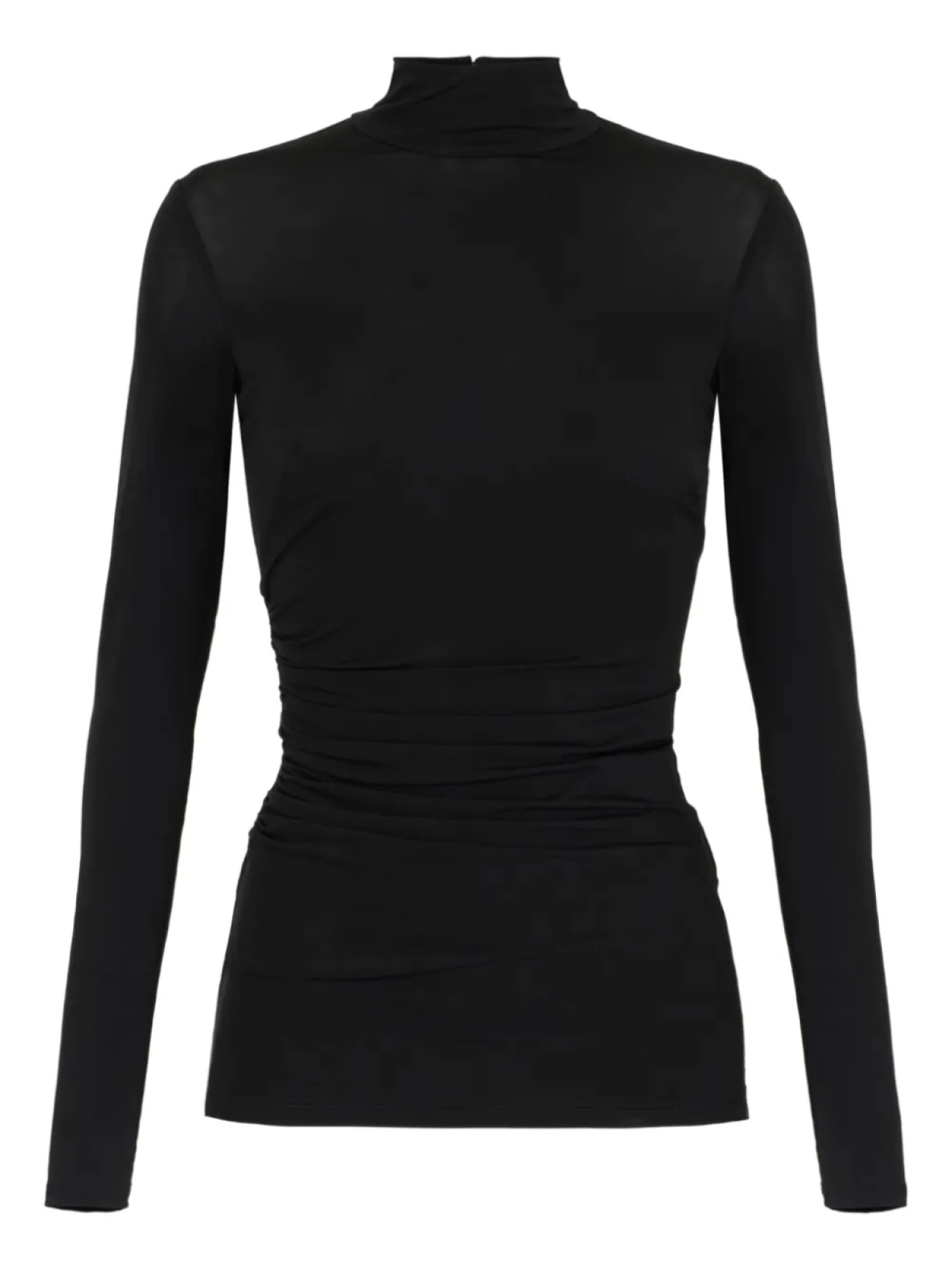 

Топ с высоким воротом и длинными рукавами Elisabetta Franchi, черный