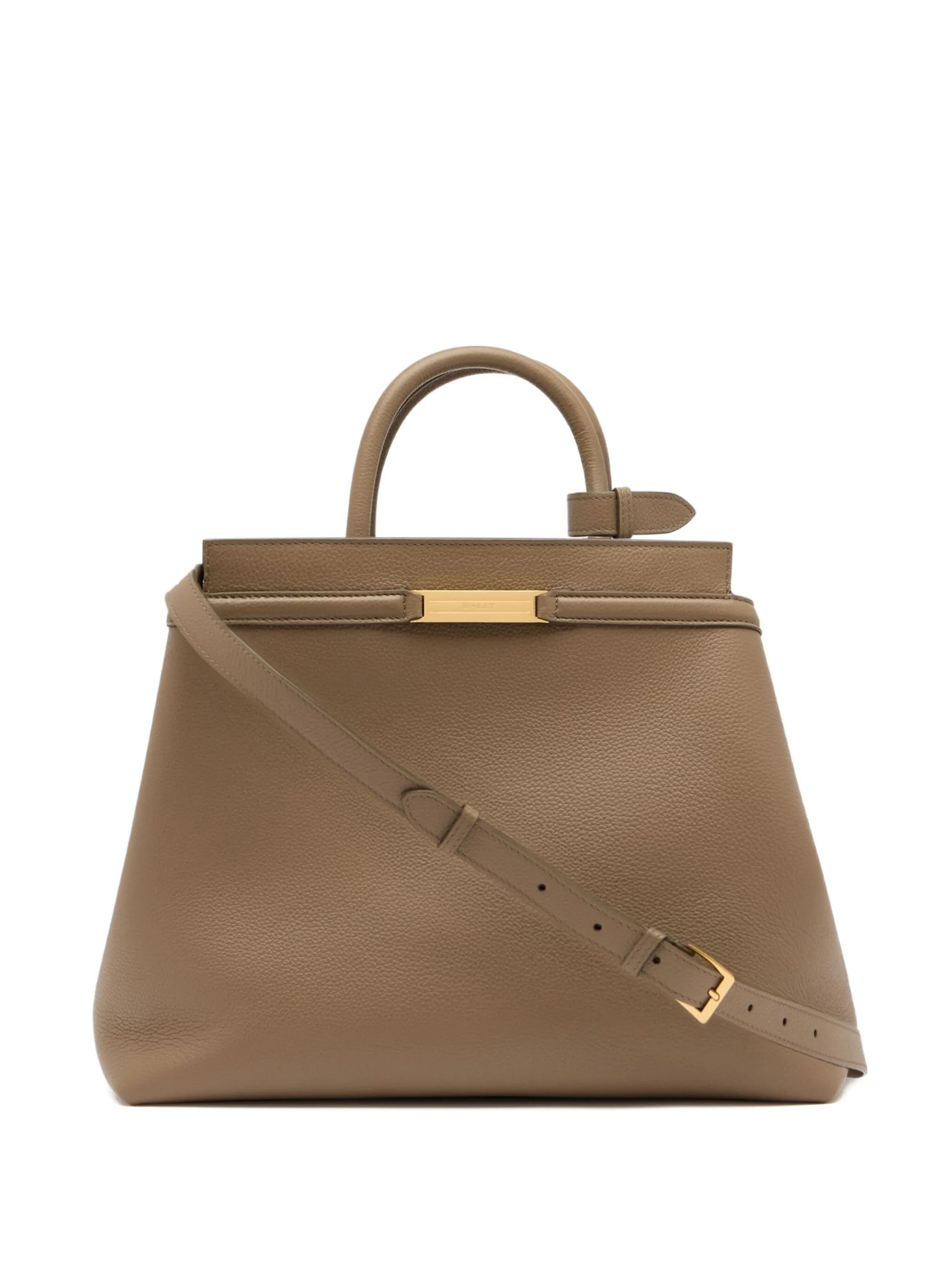 

Сумка-тоут Deco из зернистой кожи Bally, коричневый