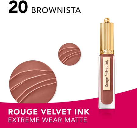 Жидкая помада с матовой отделкой Bourjois Rouge Velvet Ink, 20 Brownista 3,5 ml — фото 2