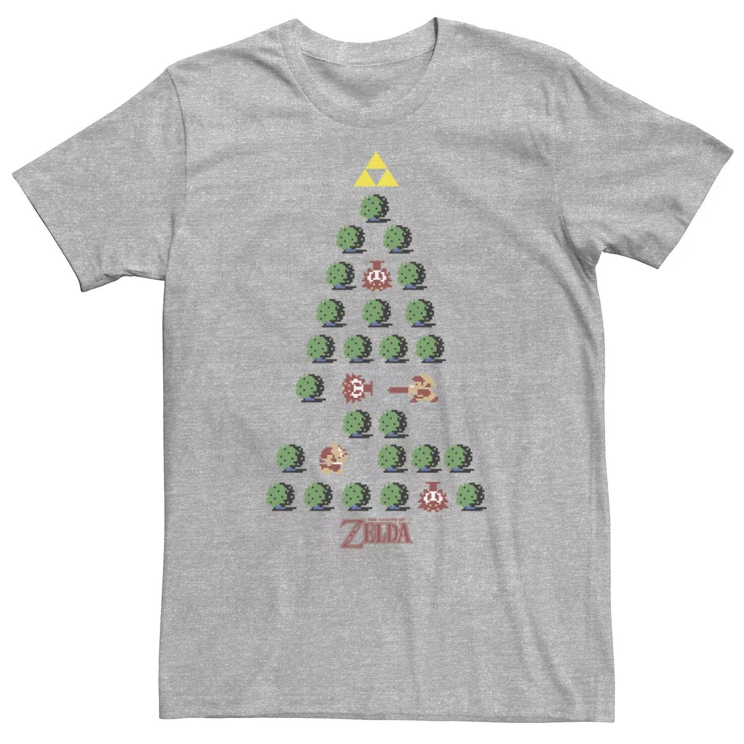 

Мужская футболка Zelda 8-Bit Christmas Tree Licensed Character