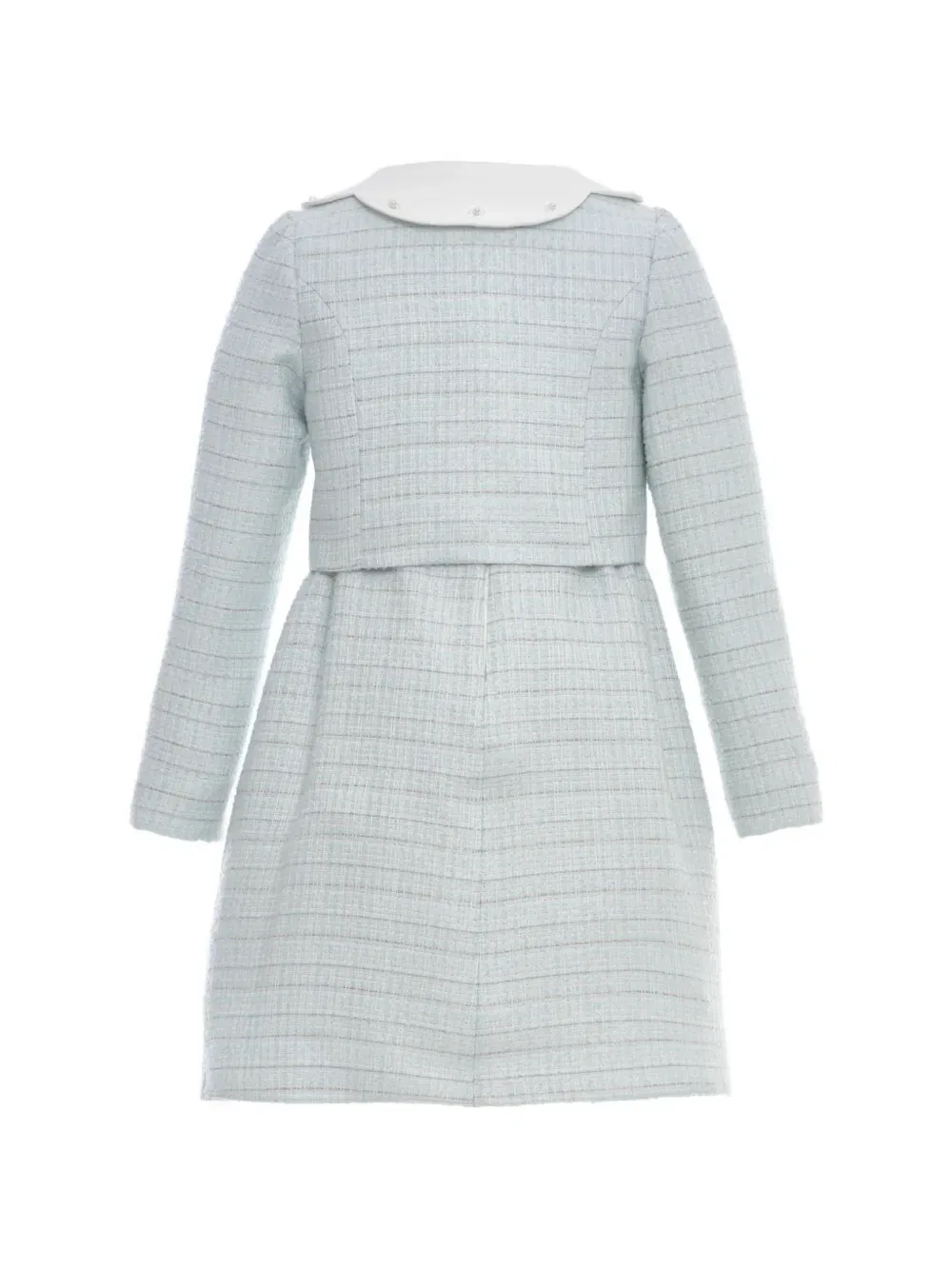 Комплект из твидового платья без рукавов и юбки Dress & Fleur, синий — фото 2