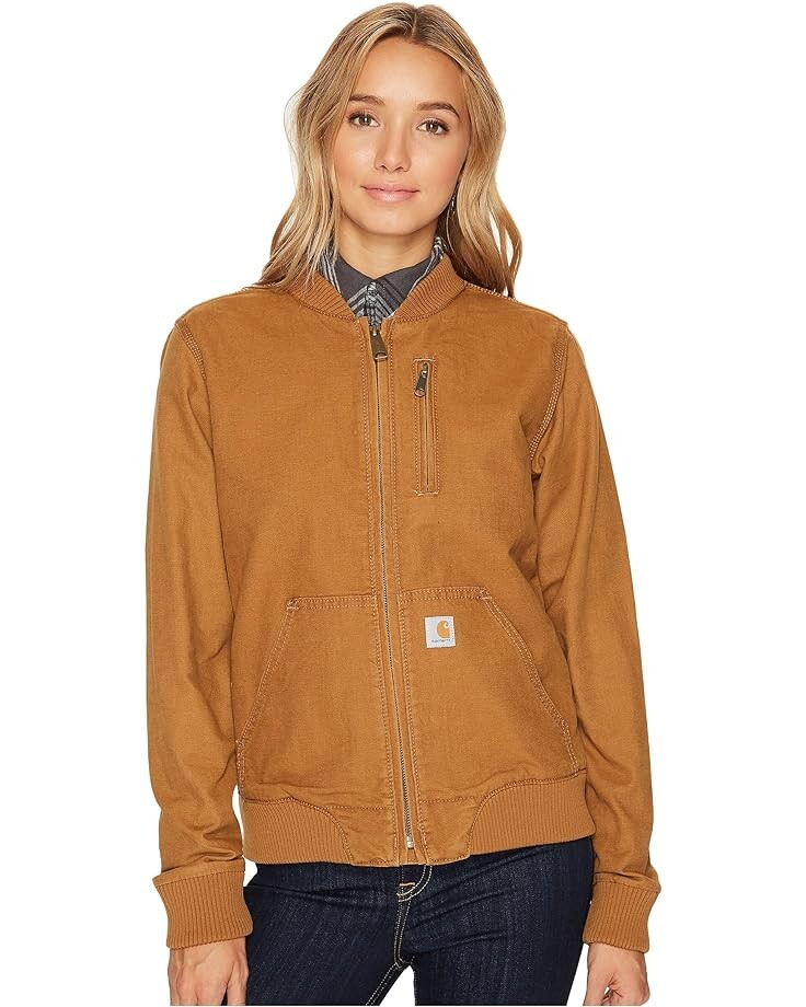 

Куртка Carhartt Crawford Bomber, цвет Carhartt Brown