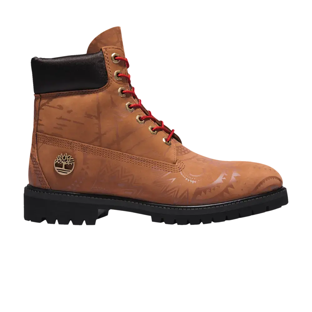 Ботинки Timberland Premium 6 Inch с узором, коричневый