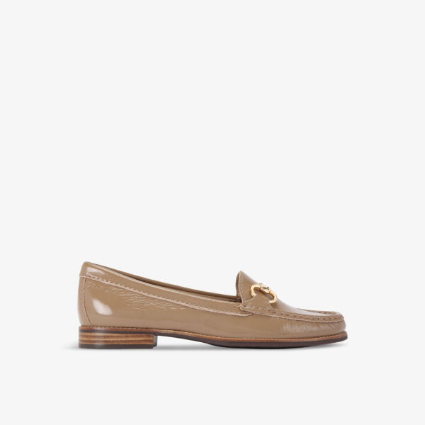 Кожаные мокасины с отделкой Click snaffle на плоской подошве Carvela Comfort, коричневый