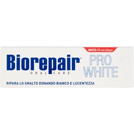 

Зубная паста Pro White отбеливающая с микровосстановлением, 2,5 унции, 75 мл, Biorepair