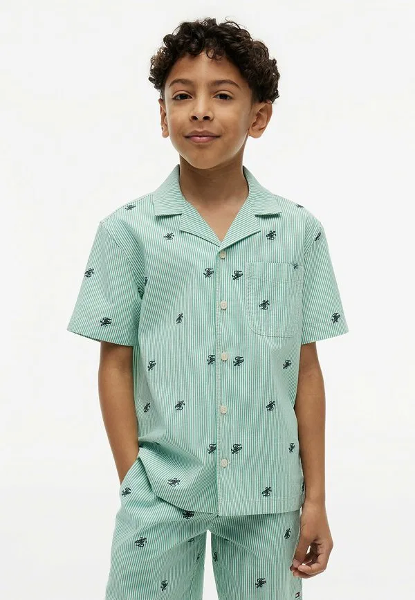 Рубашка с коротким рукавом и вышитым логотипом ithaca в полоску Tommy Hilfiger, Jade Wink — фото 2