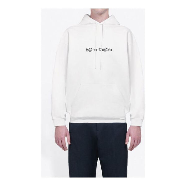 

Толстовка men's symbolic chest creative logo retro white Balenciaga, белый