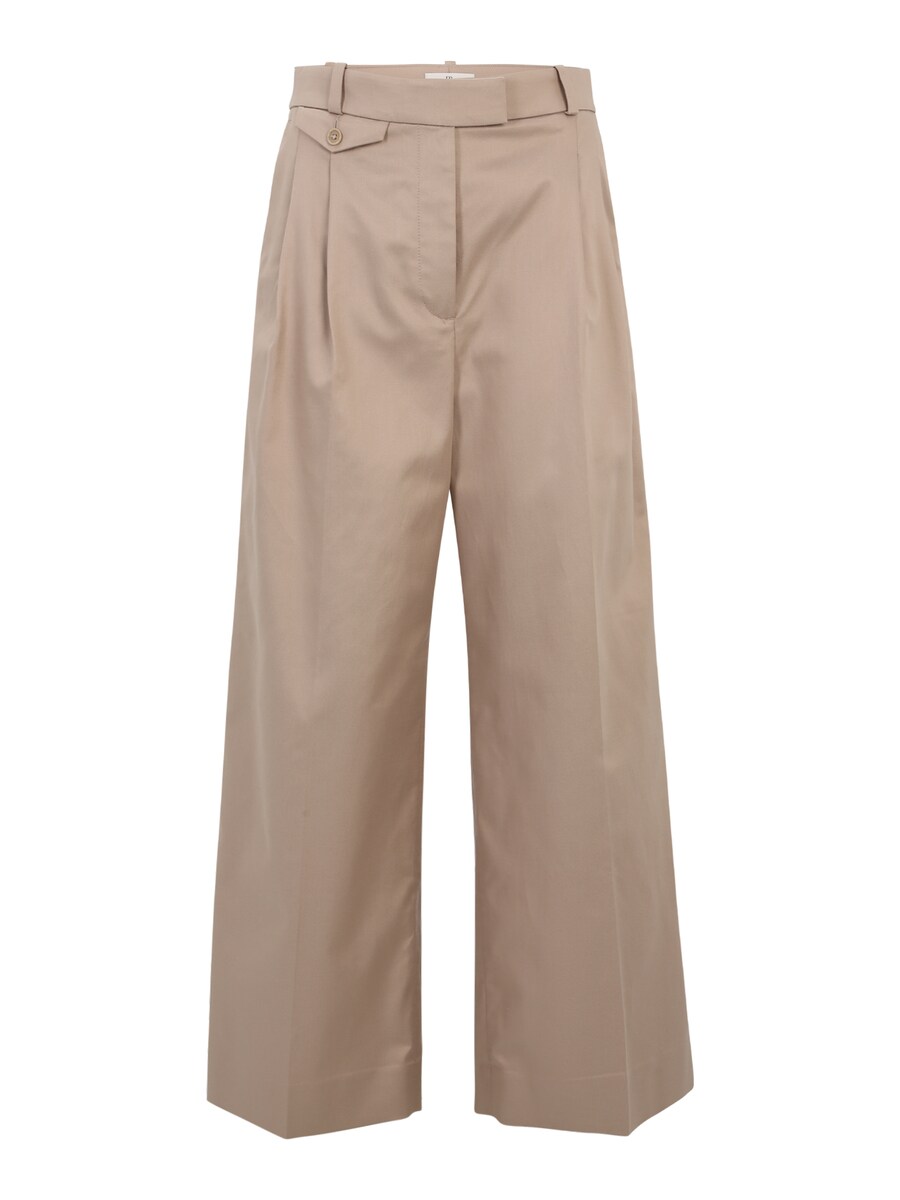 

Широкие брюки со складкой спереди Banana Republic Petite, бежевый