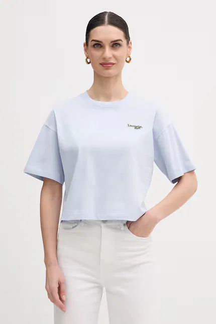 Футболка Lacoste Укороченная, Синяя