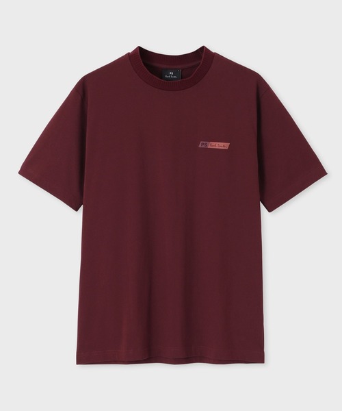 

PS Paul Smith Футболка с короткими рукавами и ребристым воротником, Paul Smith, цвет бургундия