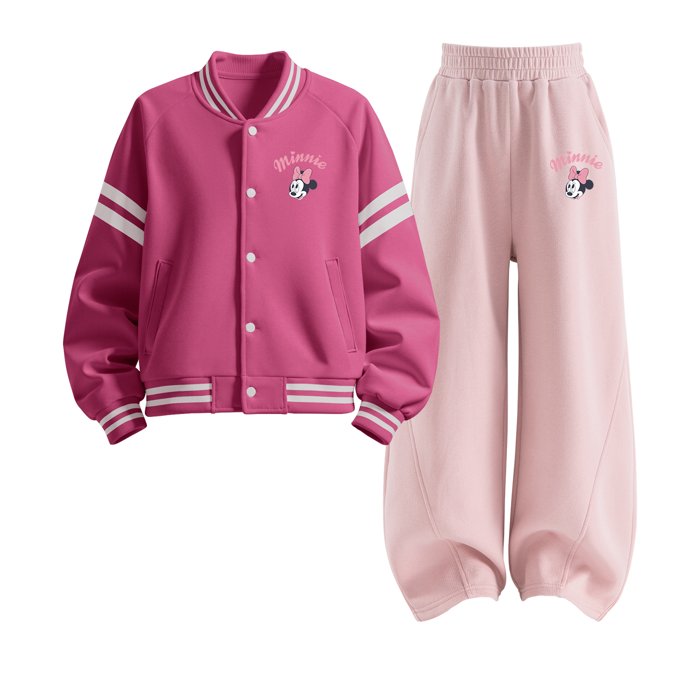 

Детская повседневная спортивная одежда Disney, розовый