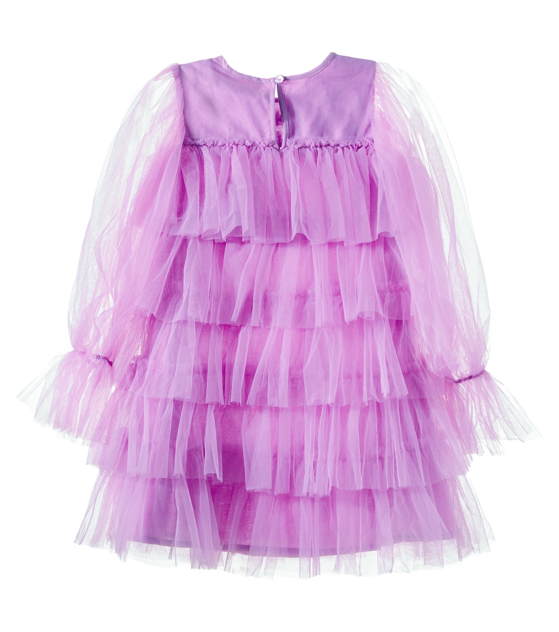 Платье из хлопкового тюля Lady Violet с декоративными элементами Tutu Du Monde, Mulberry — фото 3