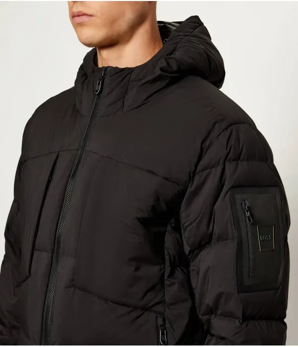 Пуховая куртка OW_Riplite Puffer HD regular fit Boss Green, черный — фото 4