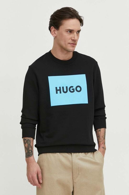 

Толстовка из хлопка Hugo, черный