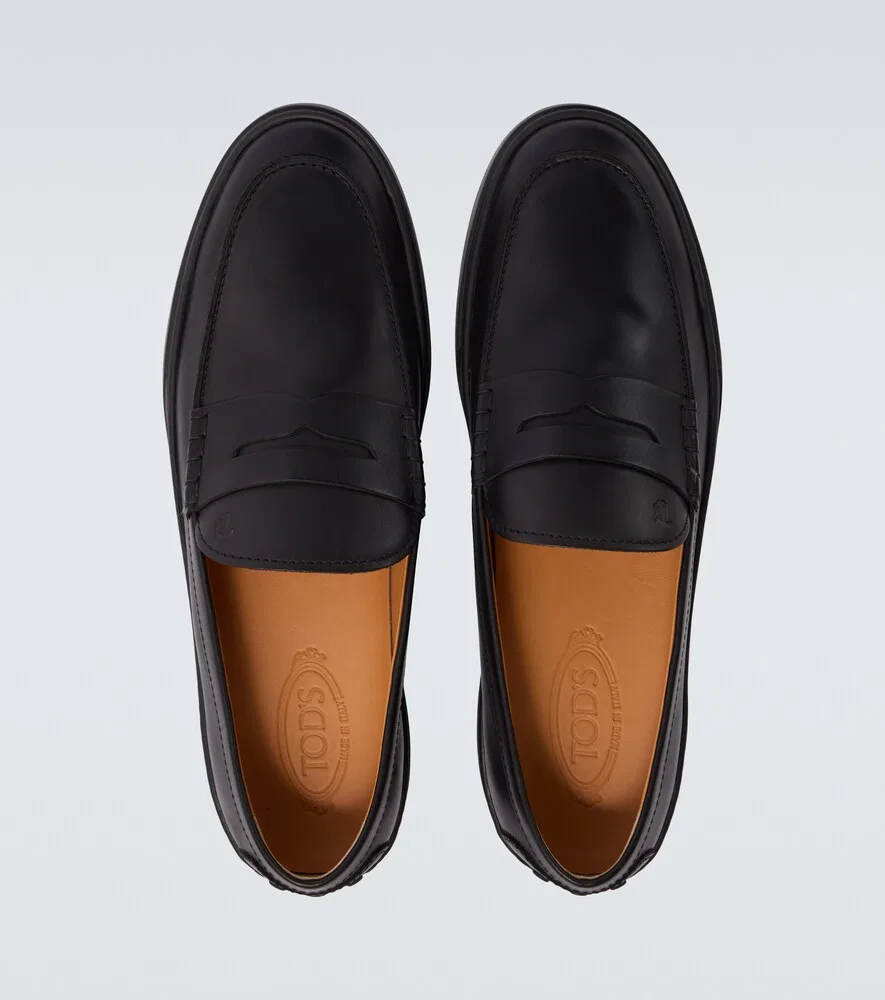 Кожаные лоферы Tod's, черный — фото 4