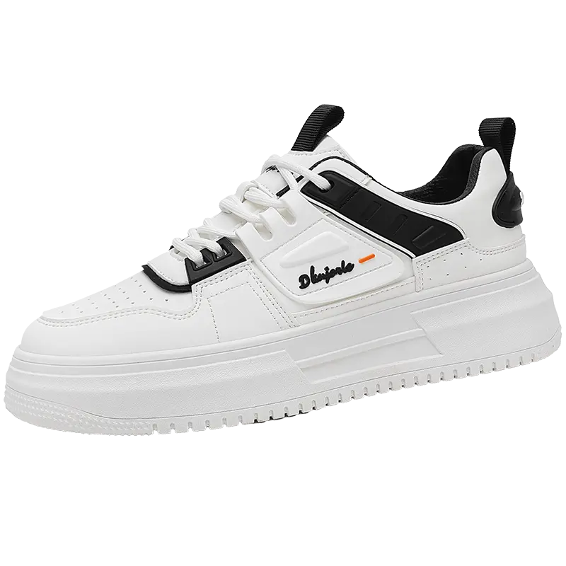 

Нескользящие износостойкие низкие мужские кроссовки BOLE, White Black