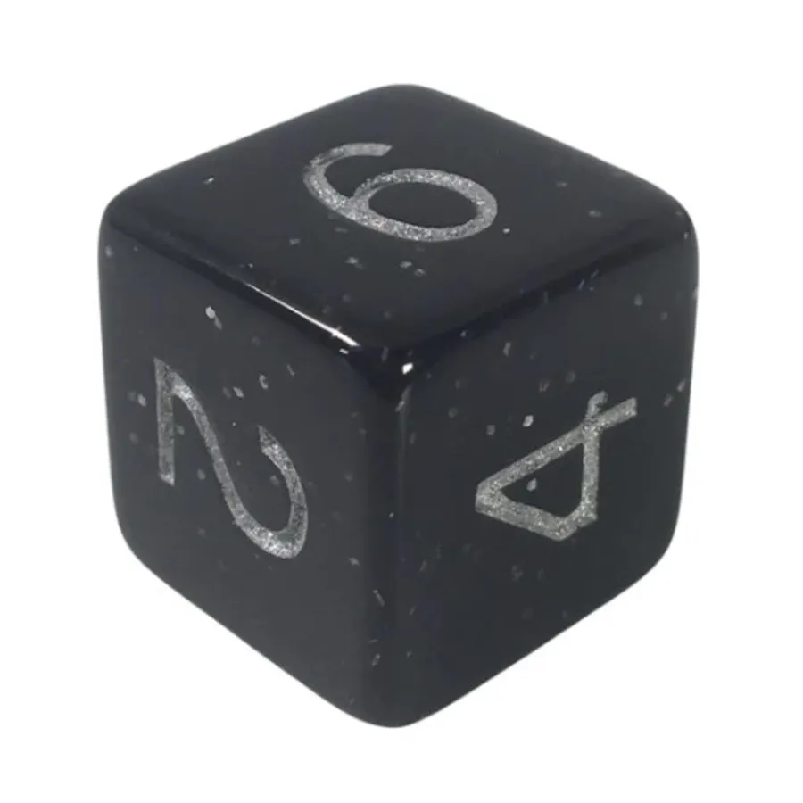 

d6 18 мм «Космическая пыль» с серебром (12), Game Dice - Opaque (Role 4 Initiative)