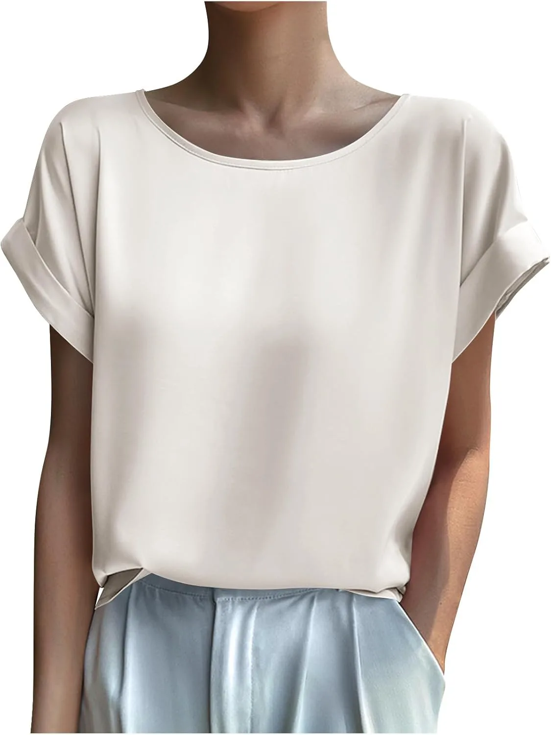 

Женская повседневная блуза с коротким рукавом Smxrfitk