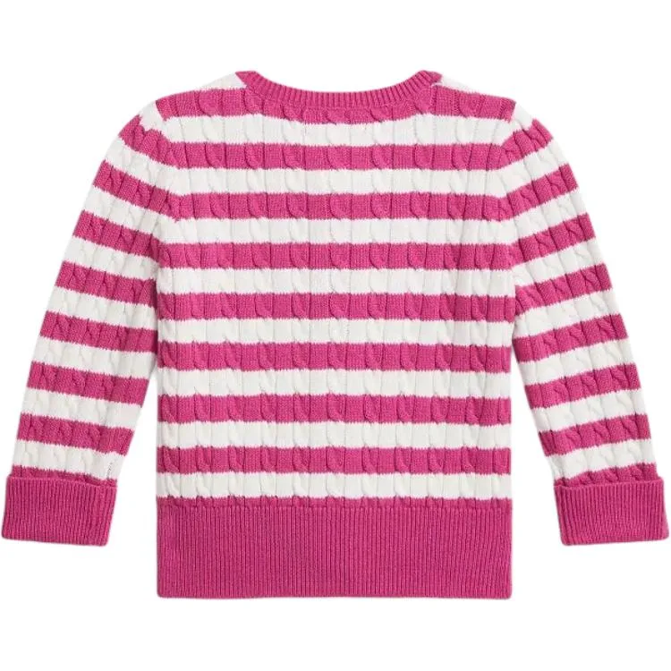 Polo Ralph Lauren Свитер Preppy Pink Multicolor для малышей — фото 3