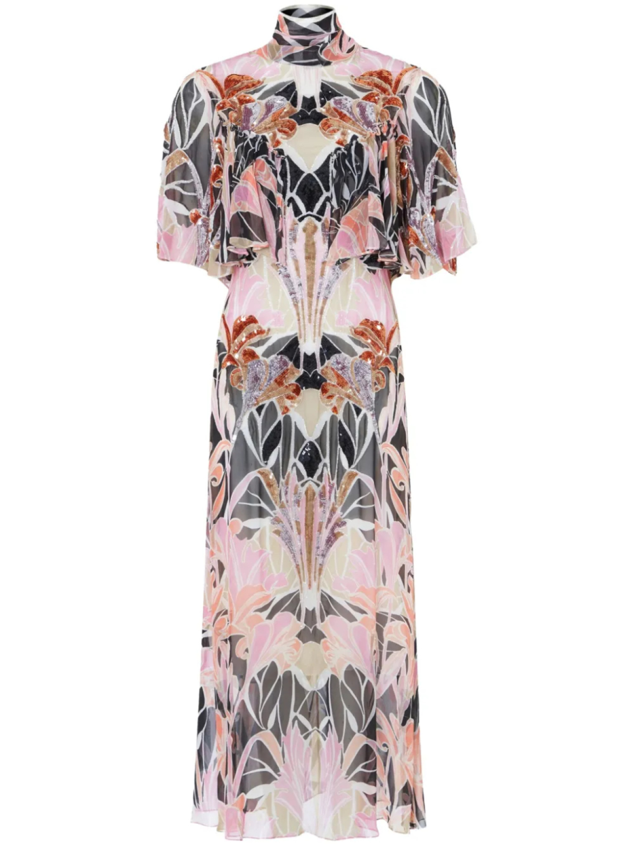 

Платье миди Alani Temperley London, розовый