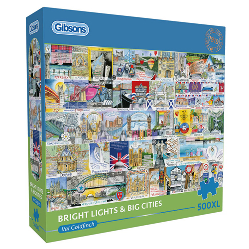 

Пазлы Gibsons – Bright Lights & Big Cities – 500Xl Piece Jigsaw Puzzle