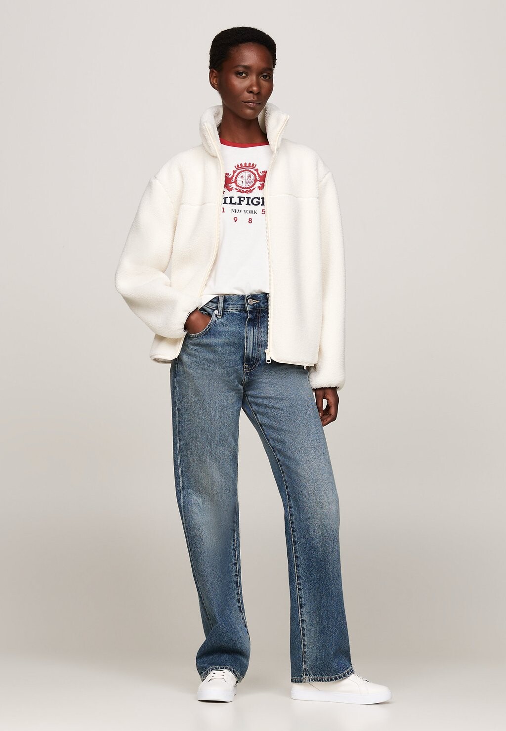 

Зимняя куртка ZIP UP JACKET Tommy Hilfiger, кремовый