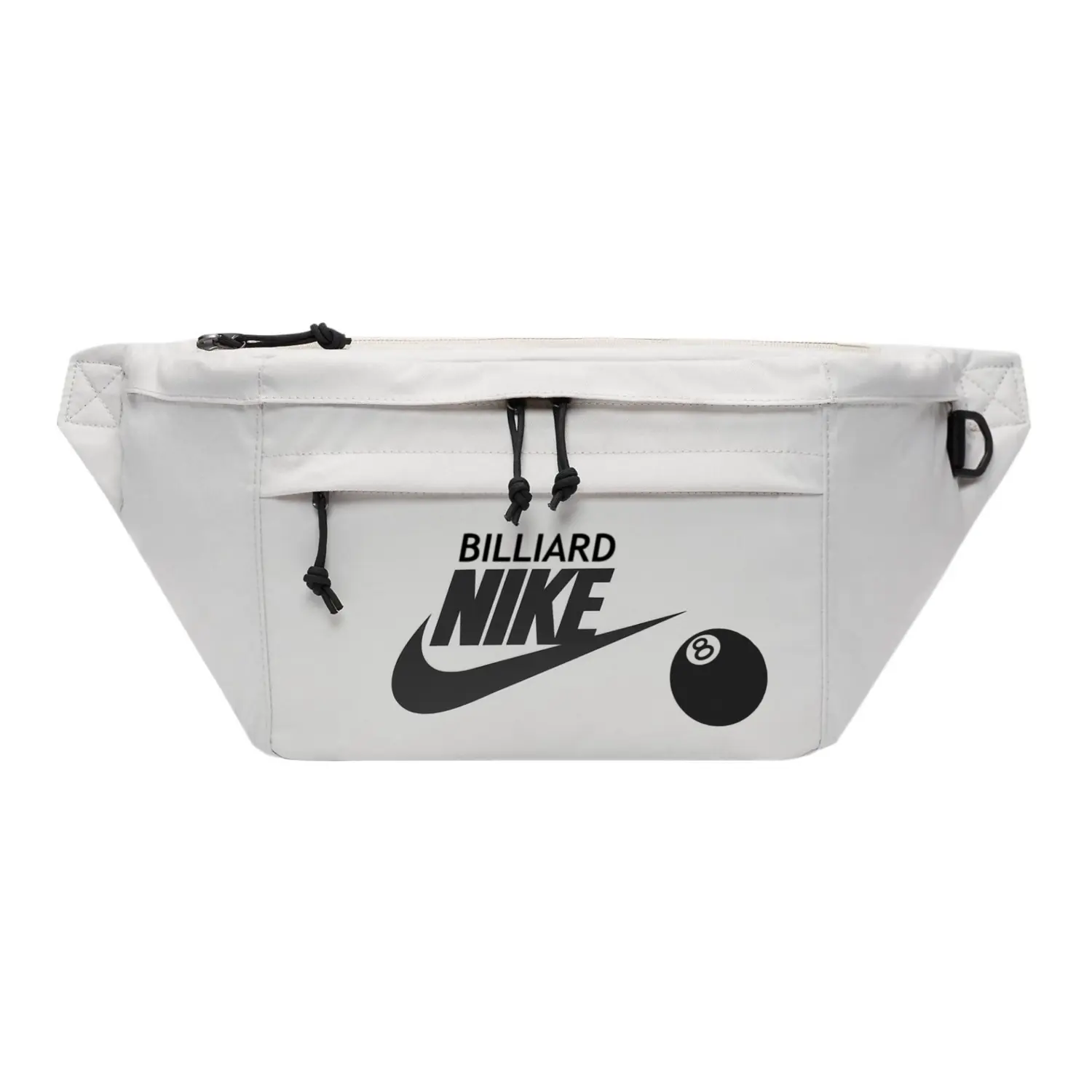 

Nike Тканевая наплечная сумка через плечо поясная унисекс светло-бежевая, Billiards