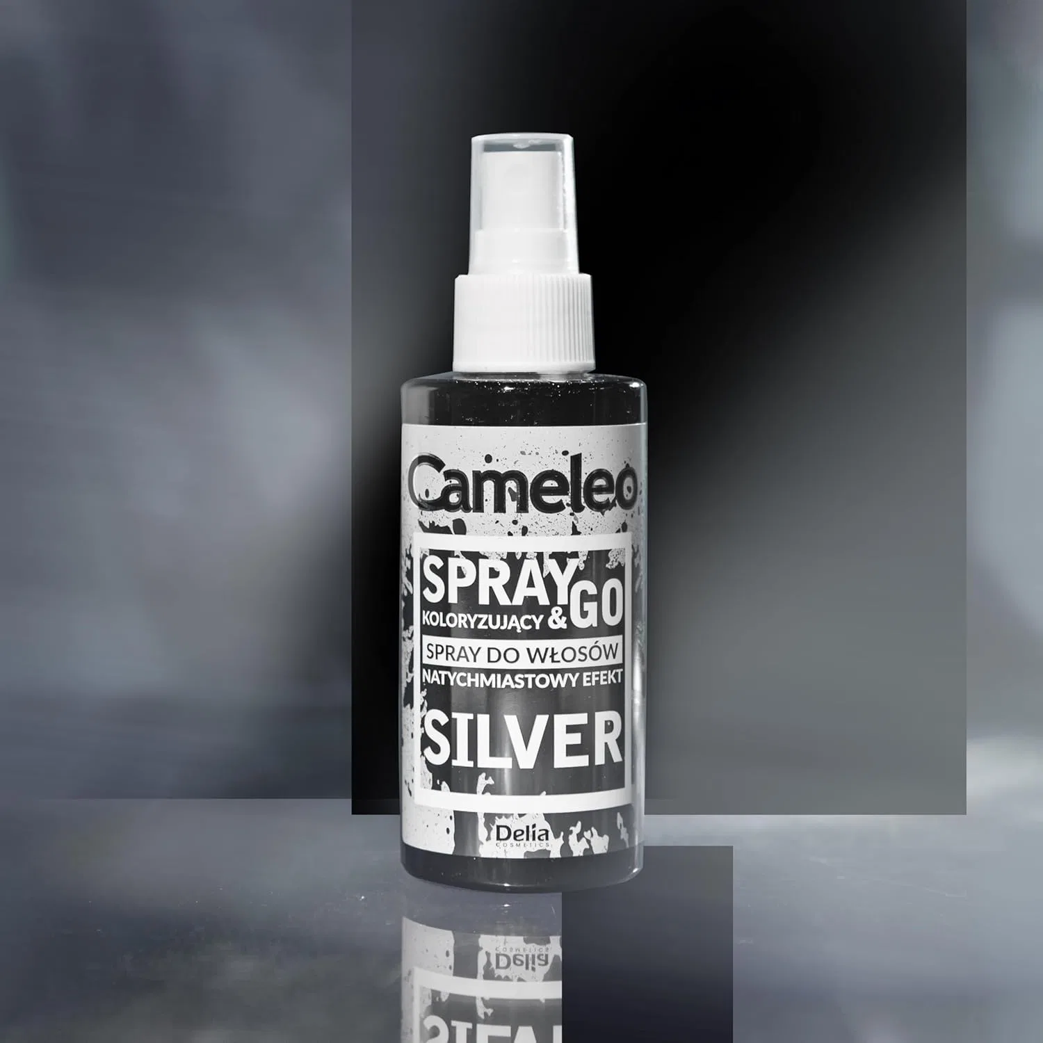 Спрей-краска для волос «Spray & Go» от Cameleo Cameleo, Silver — фото 2