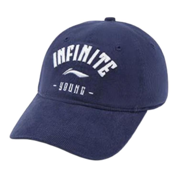 

LINING Синяя однотонная вельветовая бейсболка унисекс, Dark Simple Blue