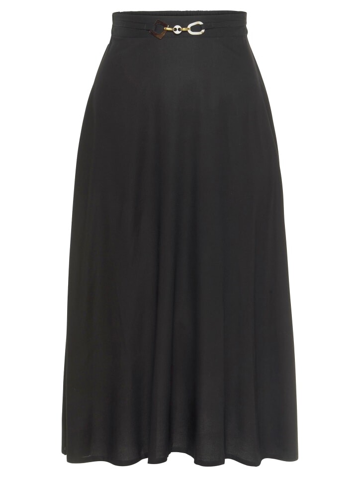 

Юбка LASCANA Midi, черный