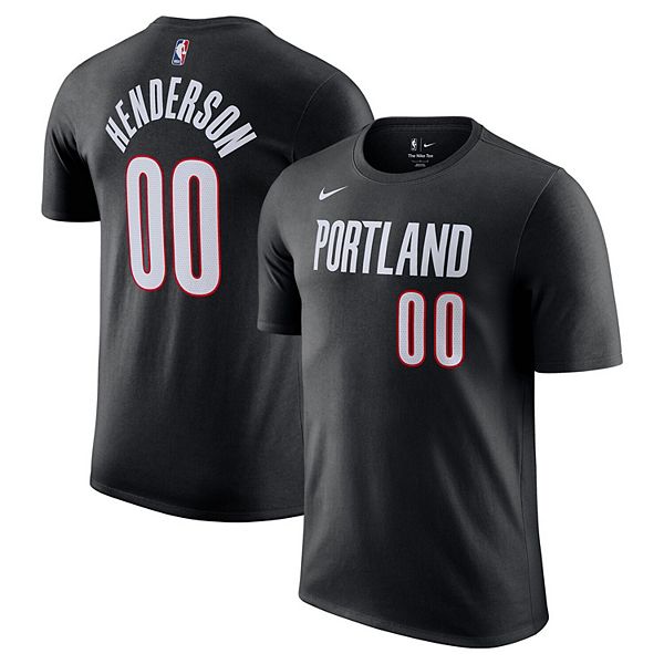 

Футболка мужская scoot henderson black portland trail blazers icon edition Nike