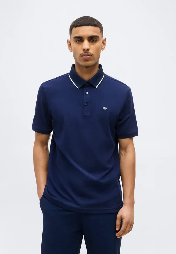 Однотонная рубашка поло Adidas Golf Originals, Night Indigo/Chalk White